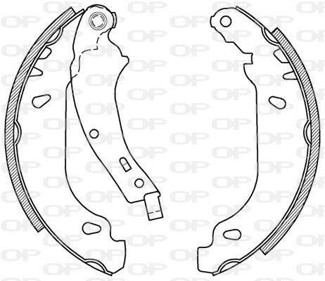 OPEN PARTS Комплект тормозных колодок BSA2023.00